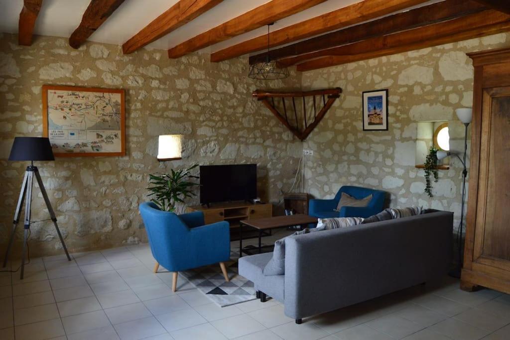 La Grange De L'Olive Villa Chinon Bagian luar foto